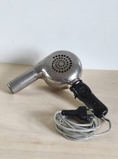 Phon Asciugacapelli Schott Cromo Bakelit, Vintage, D'epoca, Funzionante 