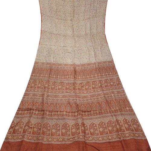 Sari vintage marrone - sari, 100%