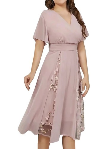 Abito sera rosa antico in - abito,
