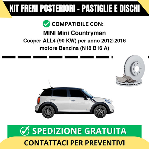 Kit freni posteriori per - freni,