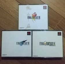 FINAL FANTASY 7 8 9 VII VIII IX FF Lotto 3 Set Sony PS1 Giappone Ver. Playstation 1