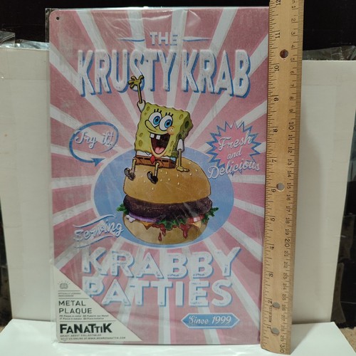 Insegna metallo spongebob - metallo,