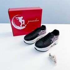 Scarpe  Con Ruote Pattini Integrate Per Bambina Ottime Condizioni Numero 35