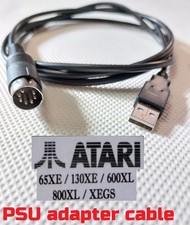 Atari 800XL 600XL 130XE 65XE XEGS Replacement 5V power supply PSU cable USB