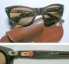 Persol Ratti brevett 643 occhiali da sole celluloide bronzo vintage 1950s (small