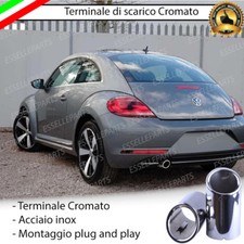 TERMINALE DI SCARICO PER MARMITTA CROMATO INOX VW NEW BEETLE MAGGIOLINO 5C1