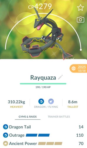 Shiny rayquaza livello - rayquaza, con