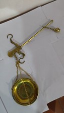 Bilancia decorativa in ottone a stadera vintage