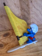 Schleich Puffo Windsurf 1980 personaggio vintage, made in Germany, 11 cm
