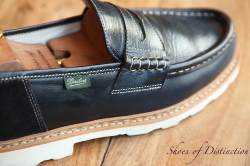 Mocassini paraboot blu navy - mocassini,