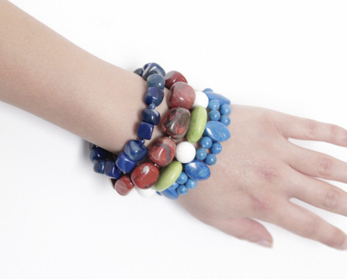 Set bracciali elastici con - bracciali,