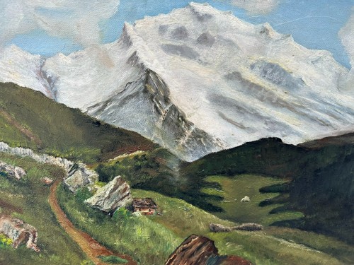 Dipinto olio tela paesaggio - tela,
