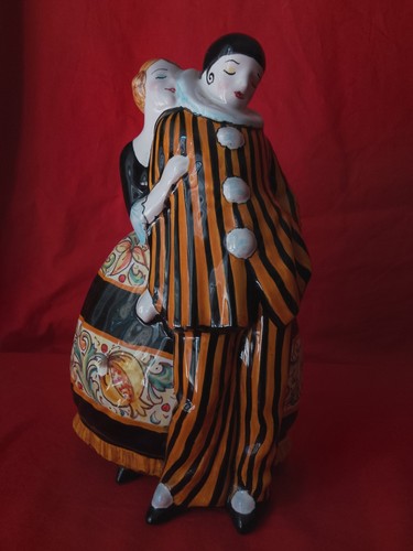 Pierrot colombina ceramica - pierrot, e