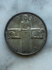 5 FRANCHI SVIZZERI CENTENARIO 1963 CROCE ROSSA ARGENTO 