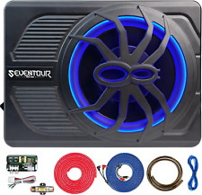 Subwoofer auto 10" upgrade 800W slim sotto sedile alimentato, subbuil audio auto/camion