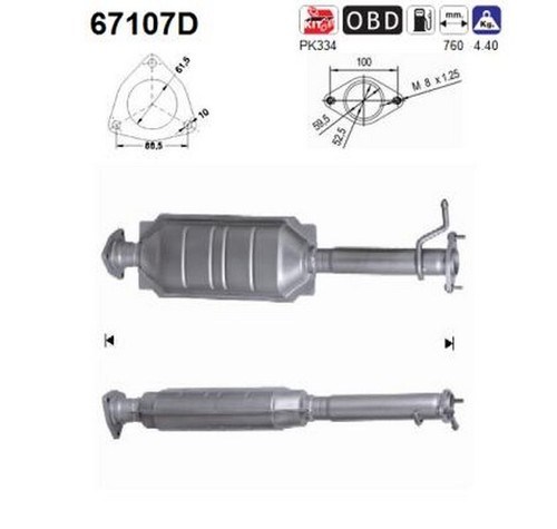 110 catalizzatore per - cv,