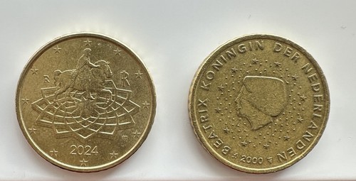 2 monete 50 cent - ⭐️🇳🇱2,
