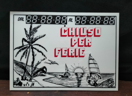 Chiuso per ferie - chiuso, insegna