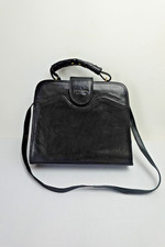 A. VALENTINO BORSA TRACOLLA MANO DONNA SHOULDER BAG VINTAGE PELLE CHIUSURA BACIO