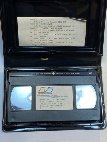 1983 fia formula vhs - 1983, video