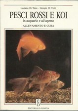 Pesci rossi koi in acquario - e,