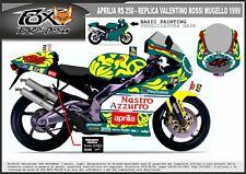 ADESIVI stickers MOTO KIT per aprilia rs250 replica valentino rossi mugello 1999