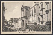 *** cartolina d'epoca PORTO EMPEDOCLE Via Roma *** Agrigento