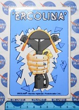 ADESIVO STICKER VINTAGE AUTOCOLLANT AUFKLEBER ERCOLINA MACCHINA PIEGATUBI