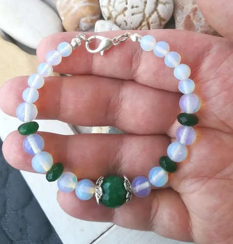 Bracciale donna pietra luna - bracciale, di