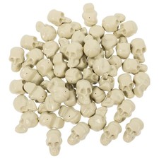  50 pezzi mini modelli di teschi di Halloween realistici oggetti di scena per