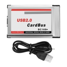 Adattatore scheda PCMCIA a USB 2.0 CardBus doppia 2 porte 480M per laptop PC9012