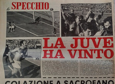 JUVENTUS CAMPIONE D'ITALIA SCUDETTO 1972/73 LO SPECCHIO COPERTINA