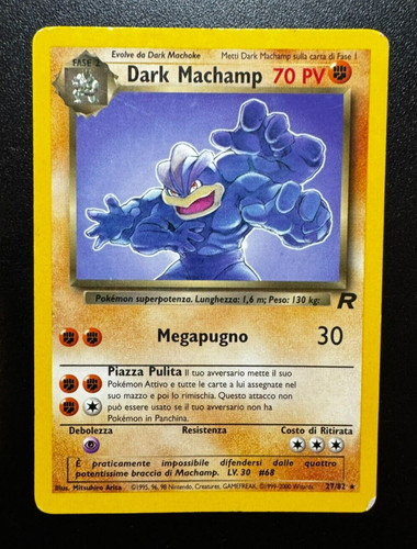 Pokemon card dark machamp - card,