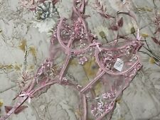 Bustino In Pizzo E Tulle Rosa