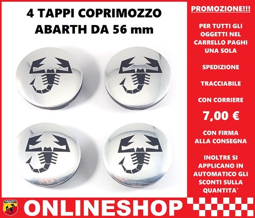 Tappi coprimozzo abarth - tappi,