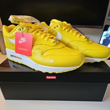 Nike X SUPREME Air Max 1 Speed Yellow - UK12 US13 EU47.5 nuove di zecca 
