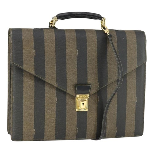 Fendi pecan canvas business - pecan,