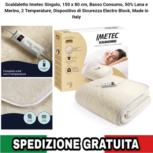 Scaldasonno singolo 150x80cm - scaldasonno,