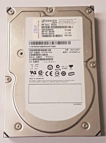 Disco rigido gb ibm - disco, 73,4