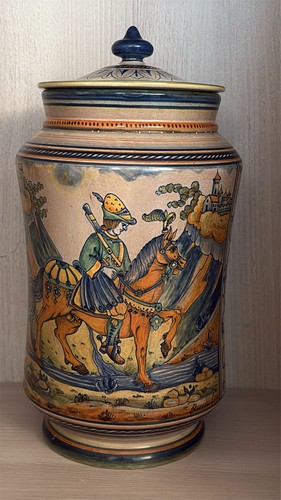 Vaso farmacia maiolica dipinto - maiolica,