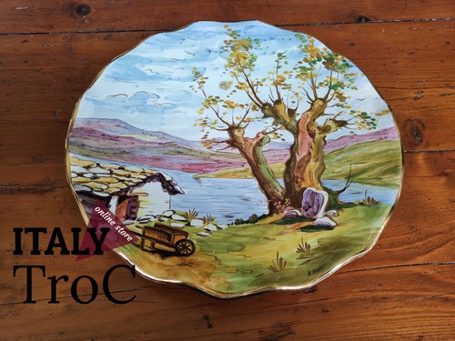 Piatto ornamentale ceramica - piatto, in