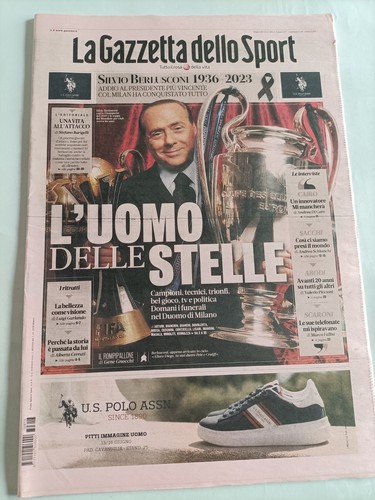 Gazzetta sport morte silvio - sport,