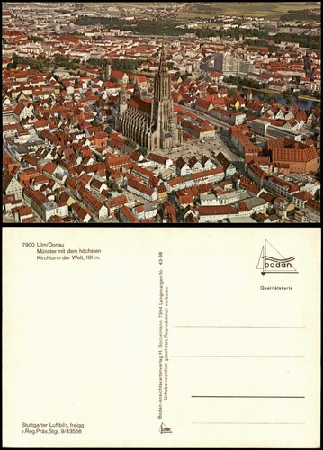 Ulm danubio veduta aerea - danubio,