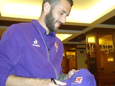 Sassuolo Fiorentina cappello cup hat signed players Chiesa Bernardeschi Mr Sousa