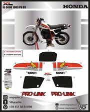 XL 600R 1983 xl r 600 PD 03   ADESIVI ADHESIVES GRAFICHE STICKERS DECALS