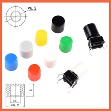 Manopola tappo interruttore per interruttori a pulsante tattile per interruttore serie 6x6 Mulitcolor