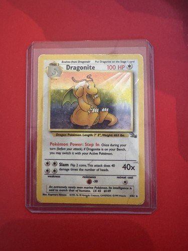 Dragonite fossil holo - dragonite,