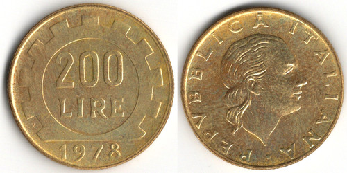 Moneta 200 lire - lire,