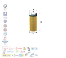 FILTRO OLIO BMW 1 2 3 4 5 6 7