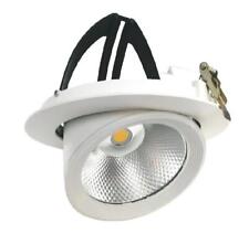 Faro LED COB 30W a incasso rotondo Orientabile 220v F.I.180-185mm
